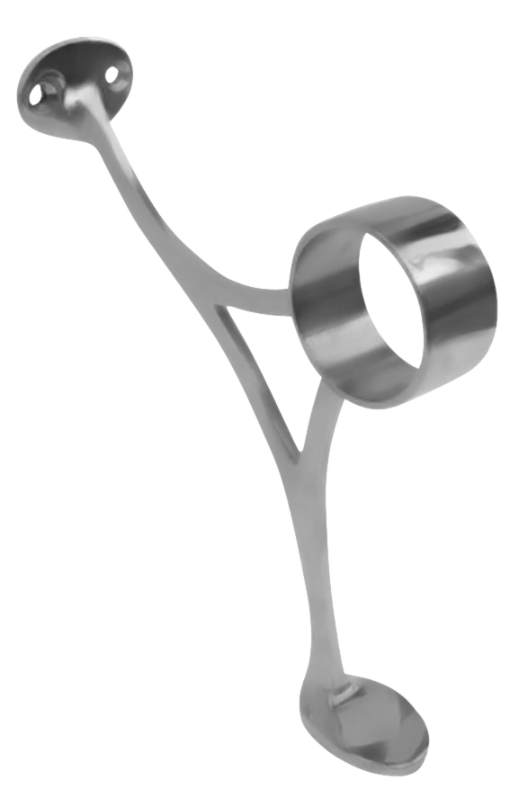 Foot Rail Combination Bracket 1.5" - All finishes Satin Stainless Steel