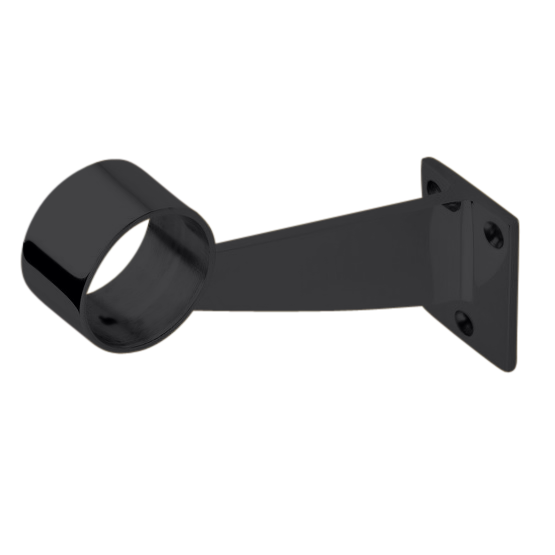 Foot Rail Contemporary Bracket (1.5" OD) - All finishes Matte Black