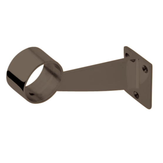 Foot Rail Contemporary Bracket (2"OD) - All finishes Oil-Rubbed Bronze