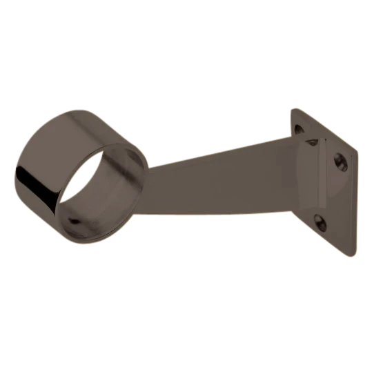 Foot Rail Contemporary Bracket (1.5" OD) - All finishes Oil-Rubbed Bronze