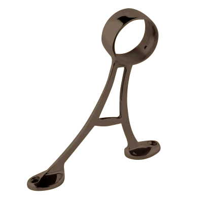 Foot Rail Floor Bracket 1.5" - All finishes Oil-Rubbed Bronze
