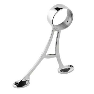 Foot Rail Floor Bracket 2.0" - All finishes Polished Stainless Steel