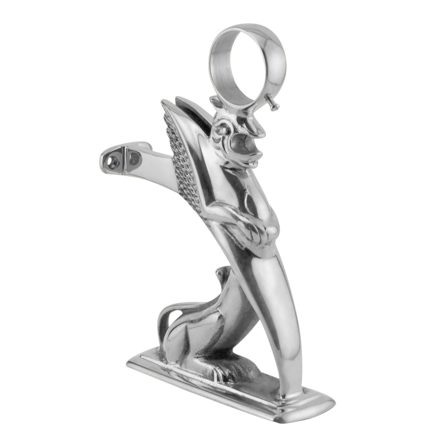Foot Rail Griffin Bracket (2"OD) - All finishes Satin Chrome