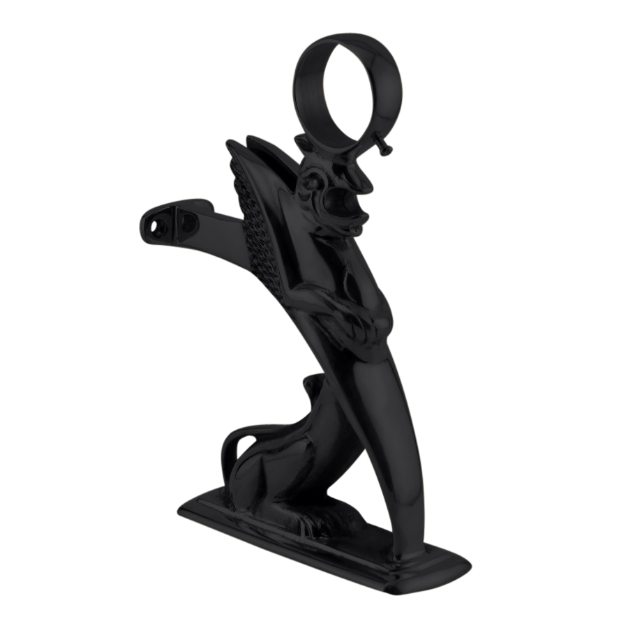 Foot Rail Griffin Bracket (2"OD) - All finishes Matte Black