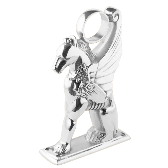 Foot Rail Pegasus Bracket (2"OD) - All finishes Satin Chrome