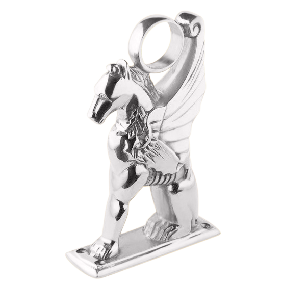 Foot Rail Pegasus Bracket (2"OD) - All finishes Polished Chrome