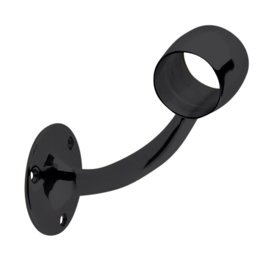 Foot Rail Streamlined Bracket 2.0" - All finishes Matte Black