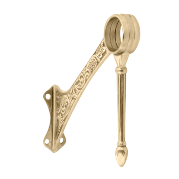 Foot Rail Swing Leg Bracket 2.0" - All finishes Satin Brass