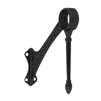 Foot Rail Swing Leg Bracket 2.0" - All finishes Matte Black