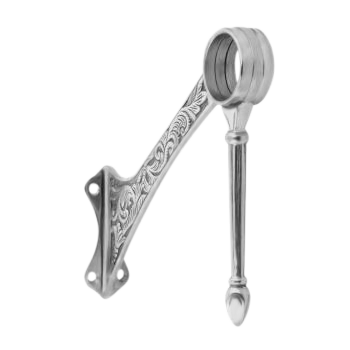 Foot Rail Swing Leg Bracket 2.0" - All finishes Polished Chrome