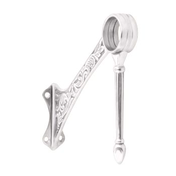 Foot Rail Swing Leg Bracket 2.0" - All finishes Satin Chrome