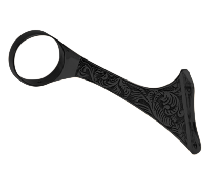 Foot Rail Victorian Bracket 2.0" - All finishes Matte Black