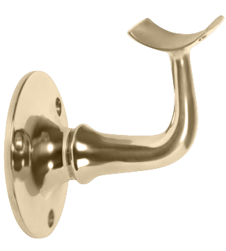 Heavy Duty Hand Rail Bracket 2" - All finishes Satin Brass