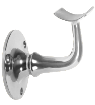 Heavy Duty Hand Rail Bracket 2" - All finishes Polished Chrome