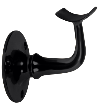 Heavy Duty Hand Rail Bracket 2" - All finishes Matte Black