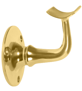 Heavy Duty Hand Rail Bracket 1.5" - All finishes Polished Brass