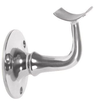 Heavy Duty Hand Rail Bracket 2" - All finishes Satin Chrome