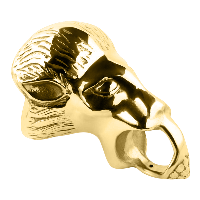 Horse Head Arm Rail Bracket 2.0" - All finishes Polished Brass