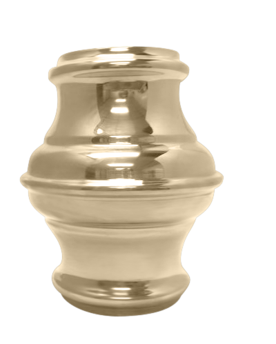 Long Decorative Collar 2" - All finishes Satin Brass
