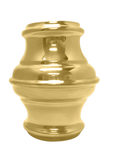 Long Decorative Collar 2" - All finishes Polished Brass