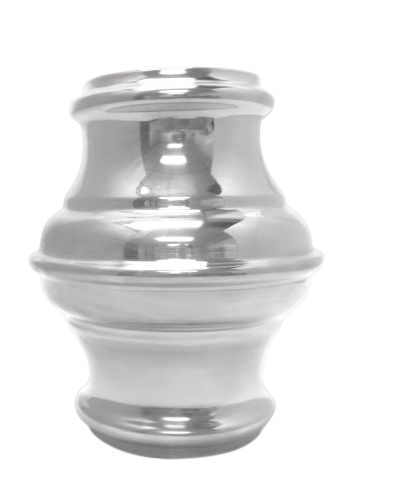 Long Decorative Collar 2" - All finishes Polished Chrome