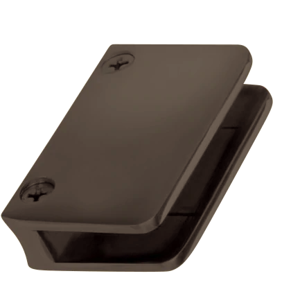 Radius Back Glass Clip for 1/4"-3/8" Glass - Any Diameter Tubing - All finishes Oil-Rubbed Bronze