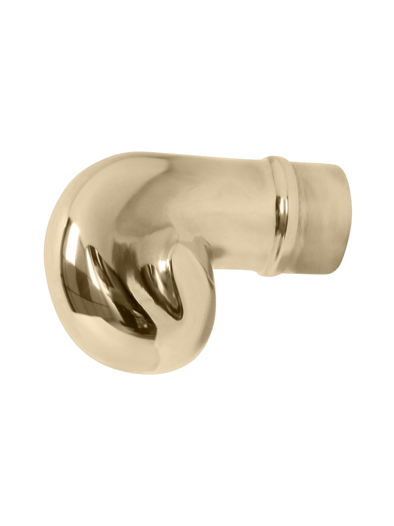 Scroll (1.5" OD) - All finishes Satin Brass