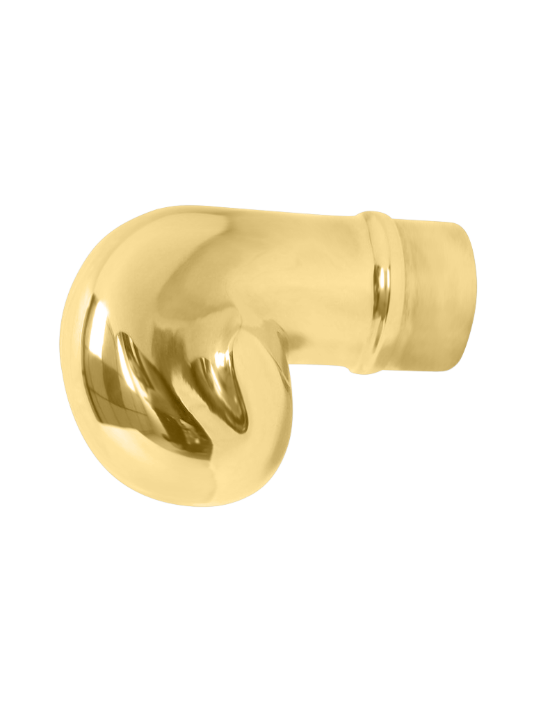 Scroll (2"OD) - All finishes Polished Brass