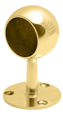 Short Ball End Post 1.0" - All finishes Polished Brass