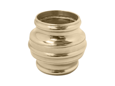 Short Decorative Collar 2" - All finishes Satin Brass