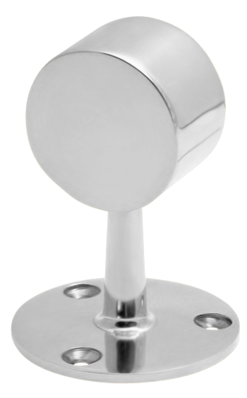 Short Flat End Post 1.5" - All finishes Satin Chrome
