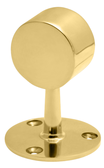 Short Flat End Post 1.0" - All finishes Polished Brass