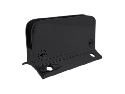 Standard Glass Clips for 1.5" Tubing and 3/8" Glass - All finishes Matte Black