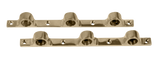 Triple Push Bar Bracket (5/8" Pair) - All finishes Polished Brass