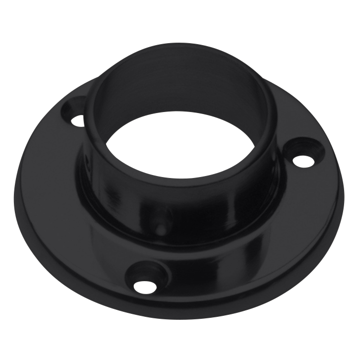 Wall Flange 1" - All finishes Matte Black