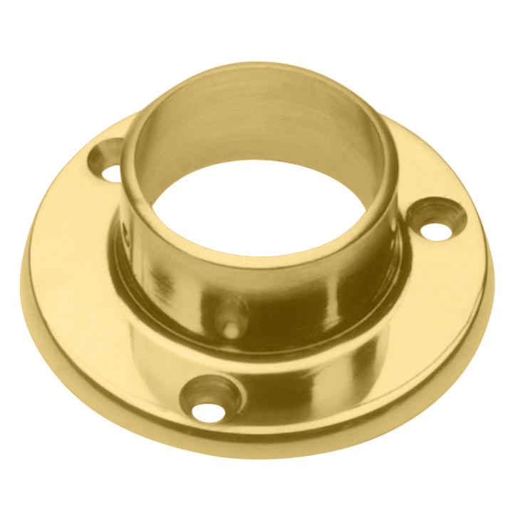 Wall Flange (2"OD) - All finishes Polished Brass