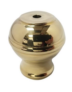 Decorative Adapter 1" tubing to any size tubing - All finishes Polished Brass