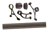 Commercial Grade Foot Rail Kit - 2" OD Oil-Rubbed Bronze