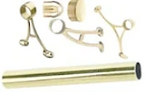 Foot Rail Kit - 1.5" OD Satin Brass