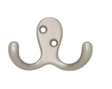 Double-Prong Purse Hooks for Bar Face - All finishes Brushed Stainless