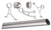 Foot Rail Kit - 2.0" OD Satin Stainless Steel