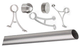 Foot Rail Kit - 1.5" OD - Satin Stainless